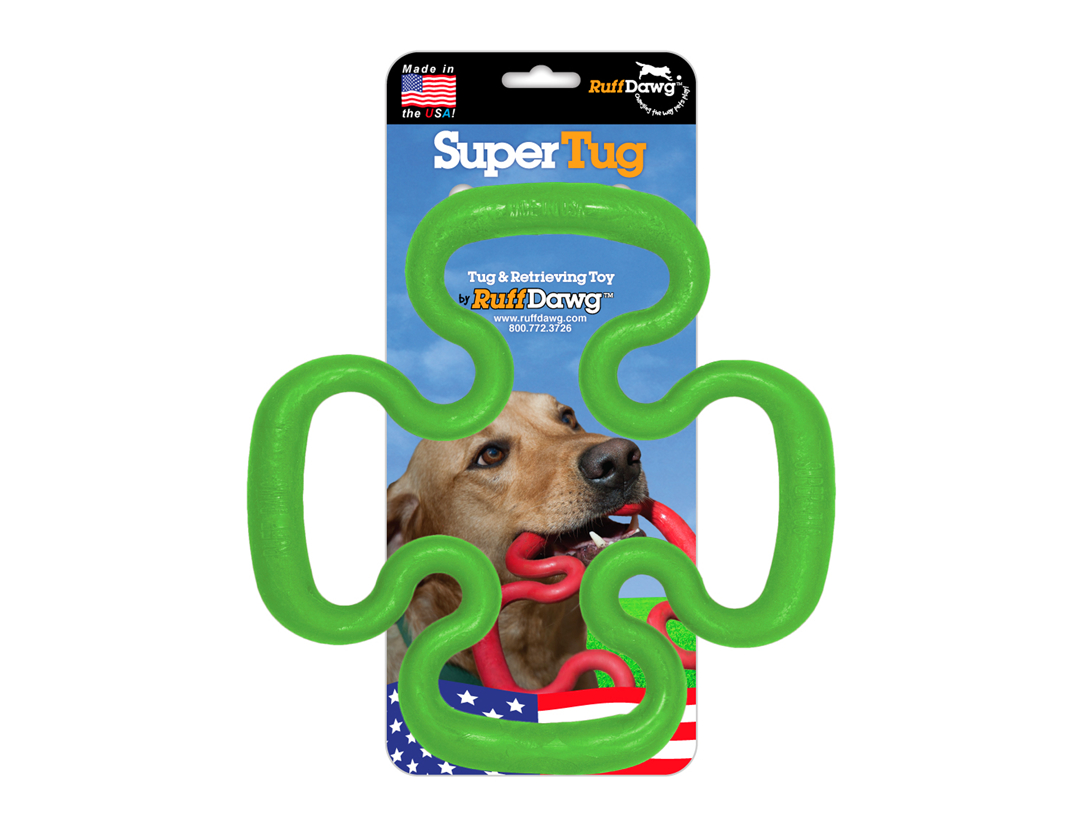 RuffDawg USA Peanut Rubber Retrieving Dog Toy, Assorted