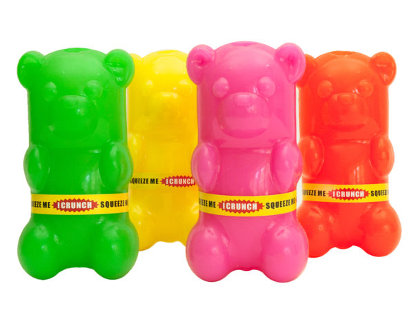 Ruff Dawg Neon color Gummybear Crunch dog toys